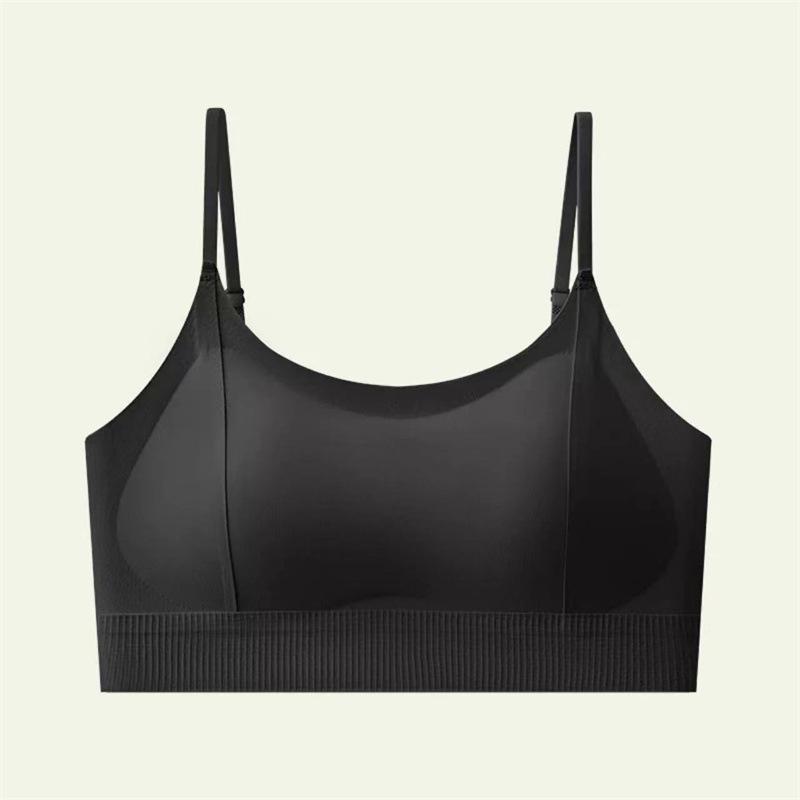 Sexy Seamless Fixed Cup Push Up Cross Back Strappy Bra For Women