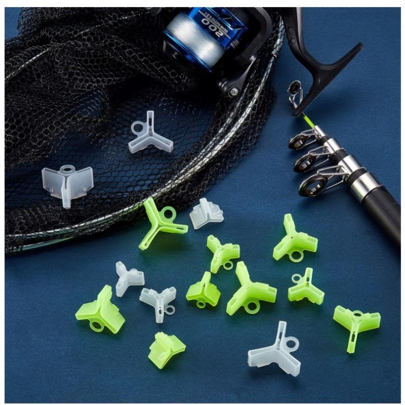 50pcs White Green Treble Hook Protector Covers Set with Slots Sleeves for Tangle-Free Safe Fishing Tackle Storage Organizer 1-5# 260319
