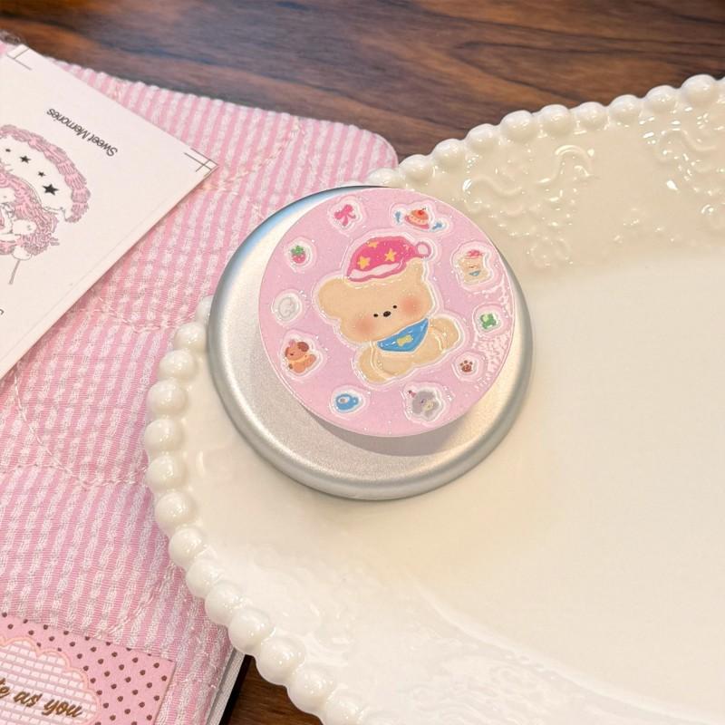 

Cute Dog Suitable Apple 17Promax Phone Case IPhone 16 Wave Point Magnetic Bracket 13 Girls 15 Transparent Single Bracket