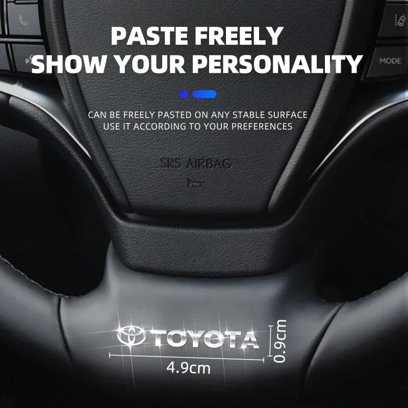 Metall-Emblem Auto-Dekor Scheibenwischer-Aufkleber Reflektierende Auto-Fensteraufkleber für Toyota Corolla Camry RAV4 Yaris Vios Highlander Alphard