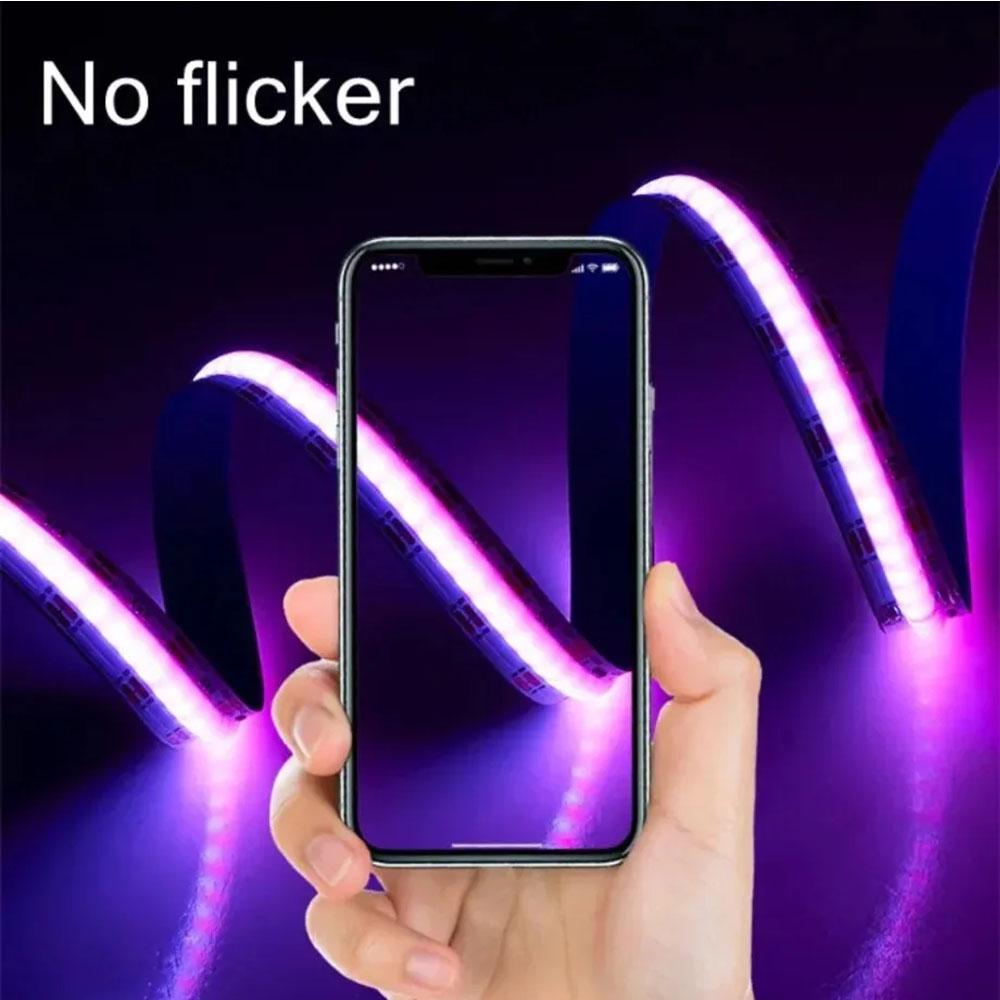 576LEDs/M RGB LED Strip DC12V/24V High Density Flexible COB LED Tape Light Bar 8MM/10MM RA95 For Living Room Decoration Lighting