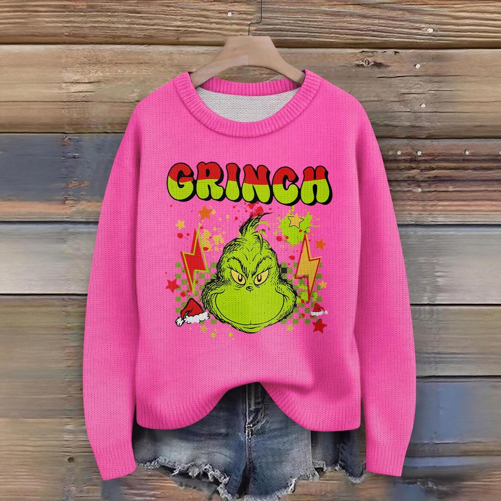 Women's Fashion Casual Long Sleeve Neck Sweater Pullover Top