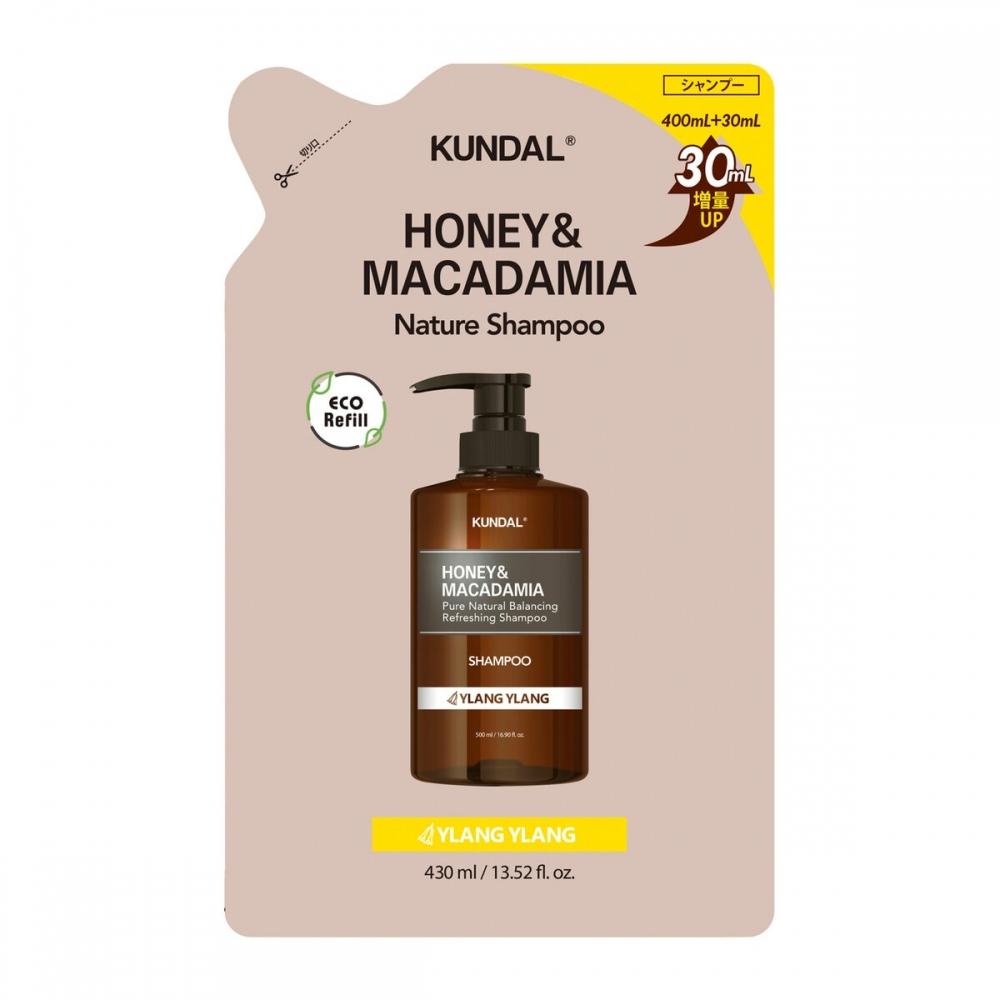 Kundal Honey   Macadamia Shampoo Ylang Ylang Refill 430ml