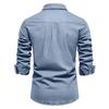 New Retro European And American Long Sleeve Jeans Shirt Men's Fashion Shirt