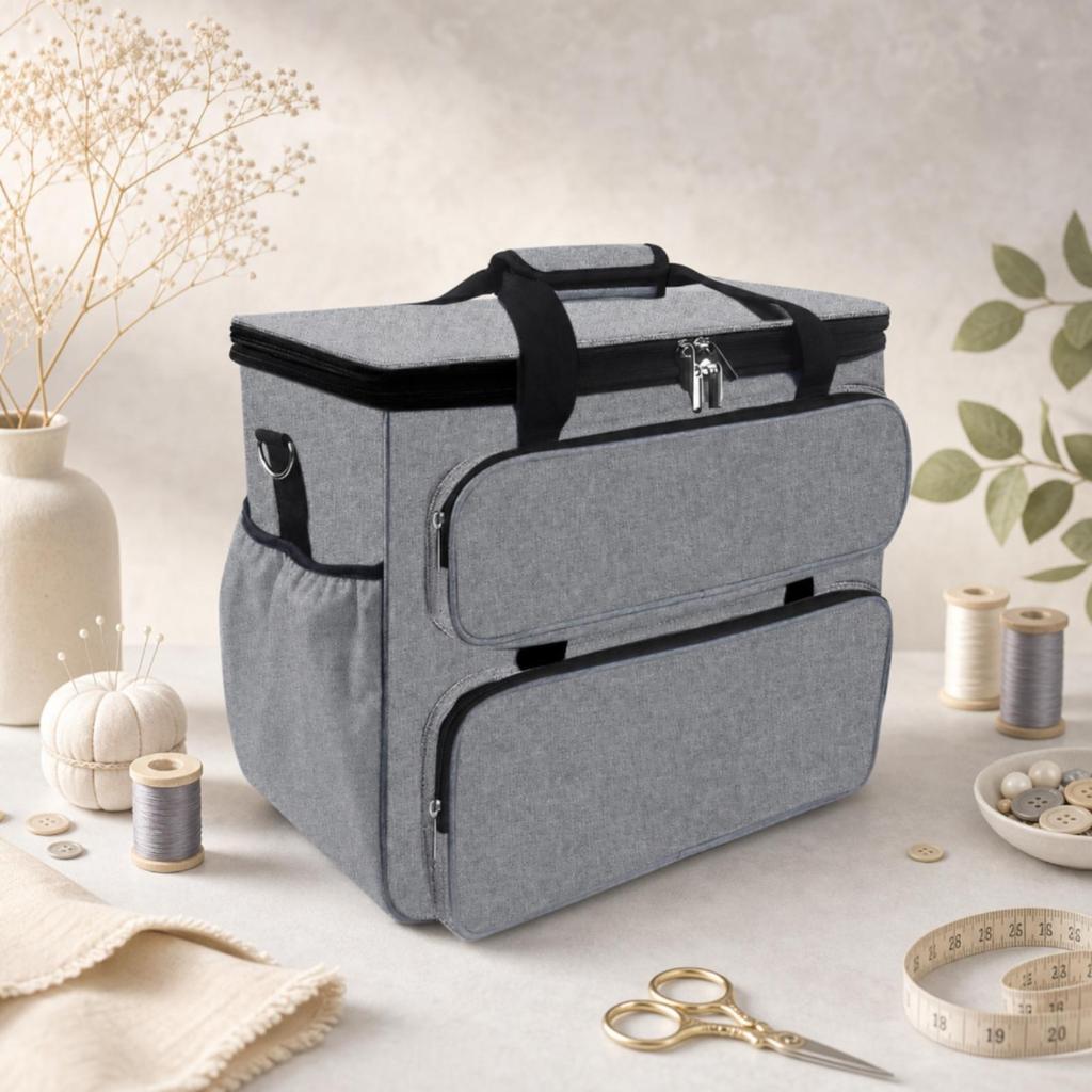 Travel Bag Lightweight Sewing Machine Storage with Multiple Pockets Tough