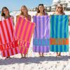 Serviette de plage rayée personnalisée Nom/Logo personnalisé Serviette microfibre fine séchage rapide absorbante pour plage natation yoga bain sports