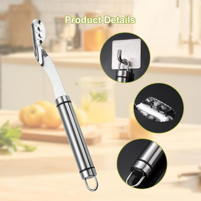 1PC Stainless Steel Corer Pear Fruit Vegetable Tools Core Seed Remover Cutter Pepper Seeder Slicer Knife Kitchen Gadgets