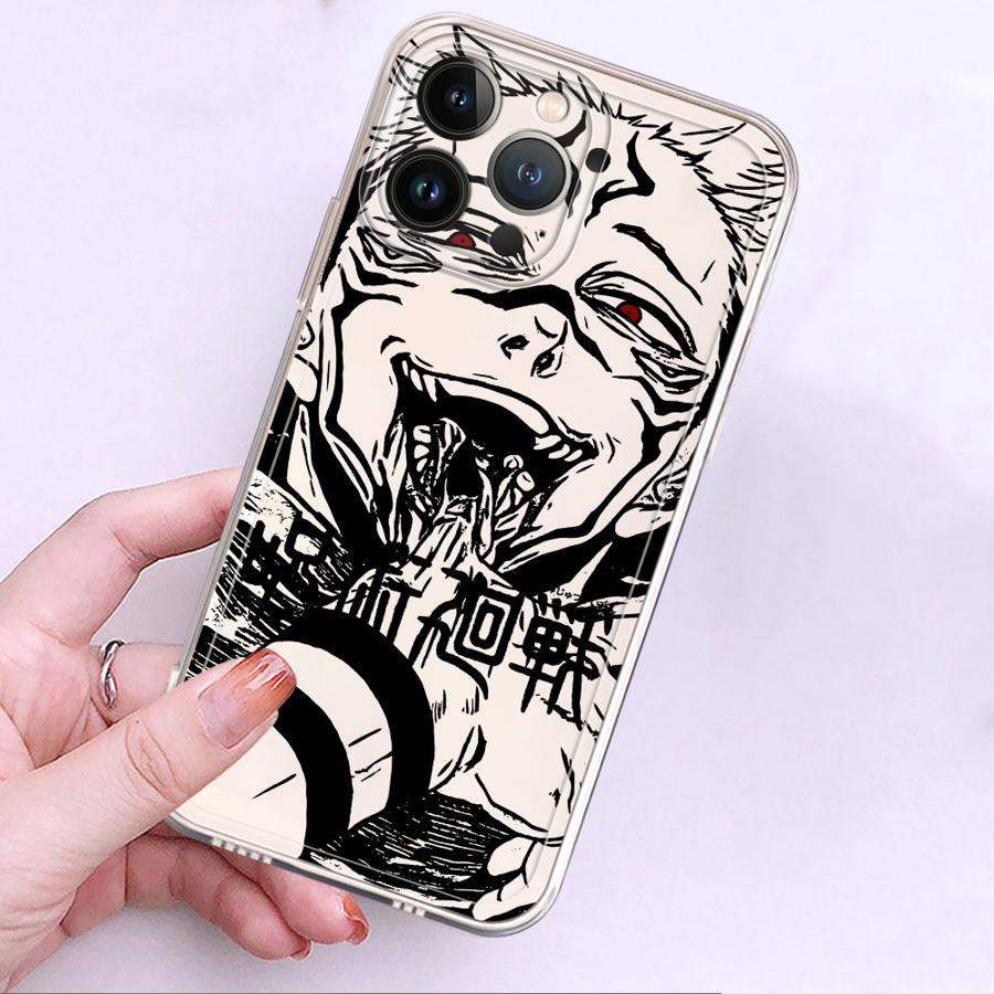 Case for iPhone 17 Pro Max 13 Pro 14 Plus 7 8 XR 11 15 12 Mini 16 XS Max Air Soft Phone Cover Japanese Cool Anime