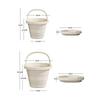 Collapsible Water Bucket Reinforced Thickened Material Large Capacity Multi Purpose Portable Storage Fishing Utility Pail Space Saving