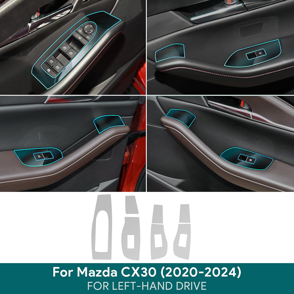 סרט הגנה פנימי נגד שריטות עבור MAZDA CX-30 2020-2024 Equator Sport Car אביזרי מסך קונסולה מרכזית TPU