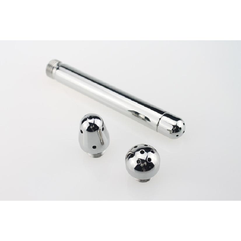 Vagina-Anus-Dreikopf-Spülung aus Aluminiumlegierung, Klistierzubehör, Analsex-Reinigungswerkzeug, Bidet für Erwachsene, Analplug, exotisches Spielzeug