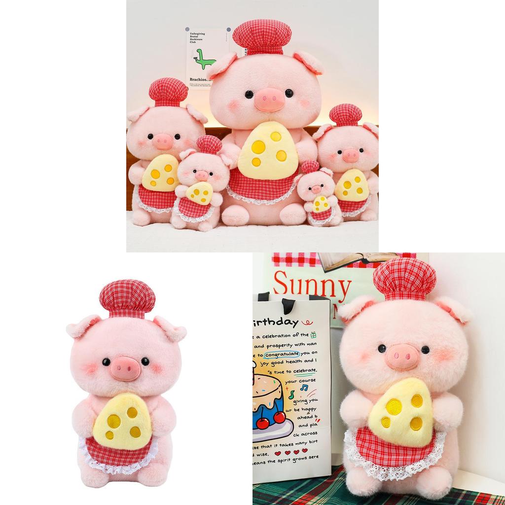 Cheese Pig Plush Toy With Long Pile Material For Kids And Gift Giving