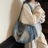 Bolso bandolera de mezclilla para mujer, bolso de hombro retro, bolso de viaje de gran capacidad