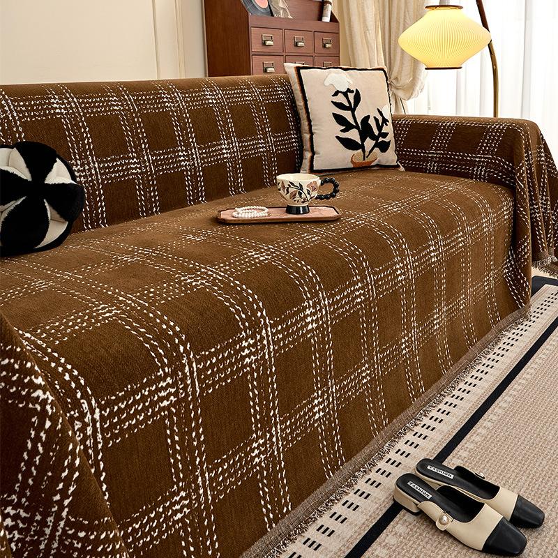 

Sofa cover, universal in all seasons, small fragrant wind, a whole anti-cat scratch sofa towel, all-inclusive, universal non-slip seat cushion cover 180*130cm