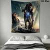Iron Man Tech Showcase Tapestry Wallmounted Background Cloth Christmas Gift Work Of Art Wall Covering Decoration