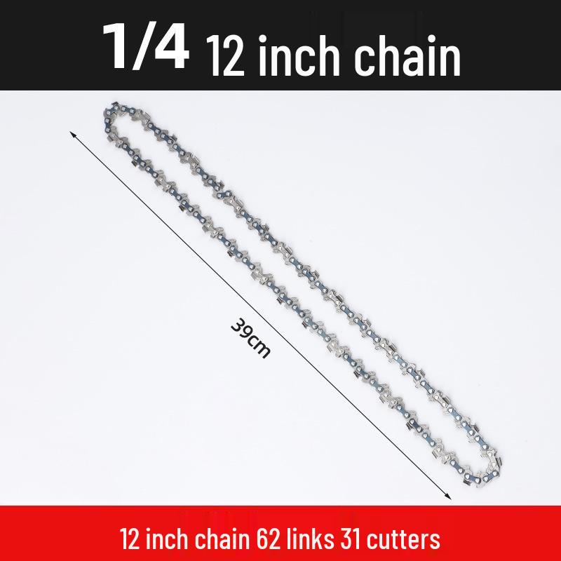 Universal Chainsaw Guide Bar & Chain: 4" & 16" for Gasoline & Lithium Electric Saws