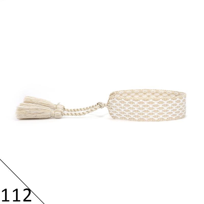 Ethnic Style Hand-Woven Polyester Tassel Bracelet
