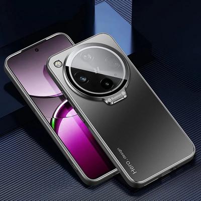 Per Custodia Find X8 Ultra Supporto per Obiettivo in Metallo per Fotocamera Cover per OPPO Find X8ultra X8S Plus X8S+ X8Pro Custodia Antiurto Opaca con Cavalletto