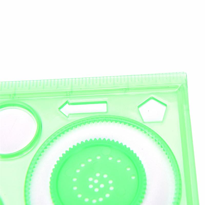 Multi-function Interesting Painting Puzzle Children Drawing Plastic Ruler