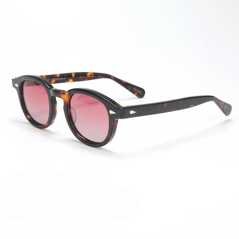 Johnny Depp Polarized Sunglasses Men Sun Glasses Woman Luxury Brand Vintage Acetate Frame Goggles
