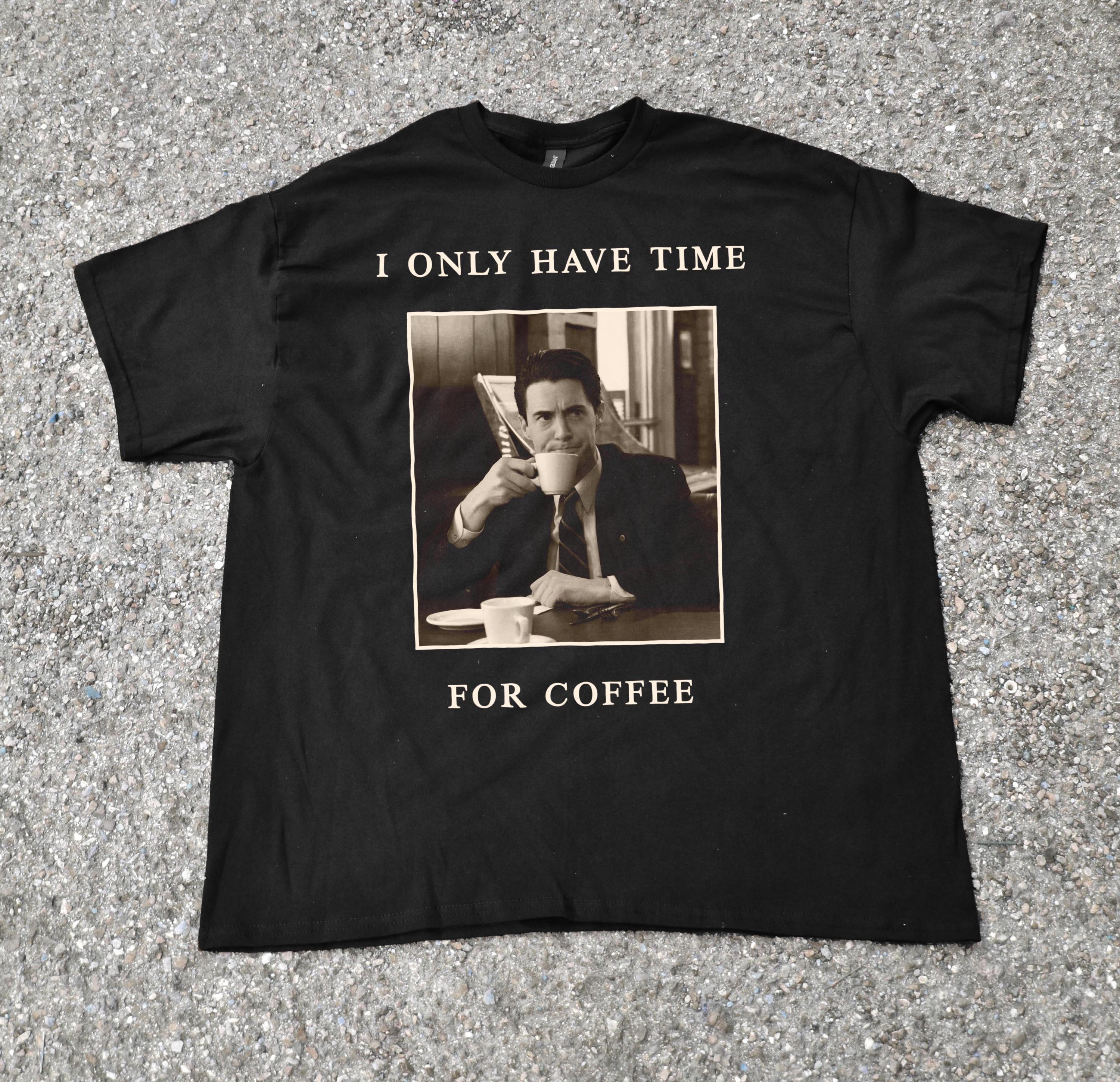 Dell Cooper s _Twin Peaks_ Themed Men s T-shirt for Summer, New Casual T-shirt Suitable for Both Men and Women 4XL