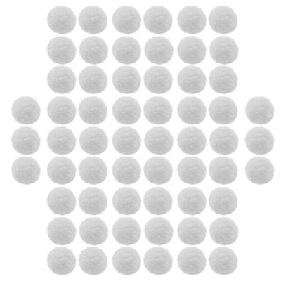 Pompoms - White - 1 Cm - 60 Pcs