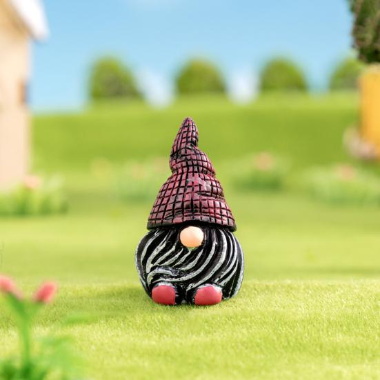 7Pcs/Set Garden Gnome Figurine Outdoor Lawn Planter Pot Faceless Dwarf Resin Statue Sculpture Decoration Ornament