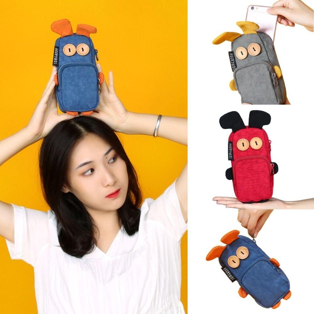 

Funny Rabbit Pencil Bag Cartoon Rabbit Pencil Bag Cute Stationery Bag Office серый