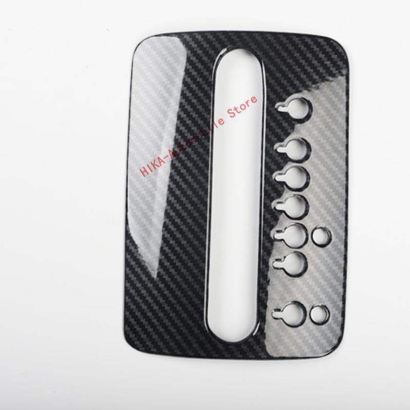 For volkswagen beetle 2003-2010 black carbon fiber Interior gear panel decoration shift knob trim cover 2004 2005 2006 2007 2008