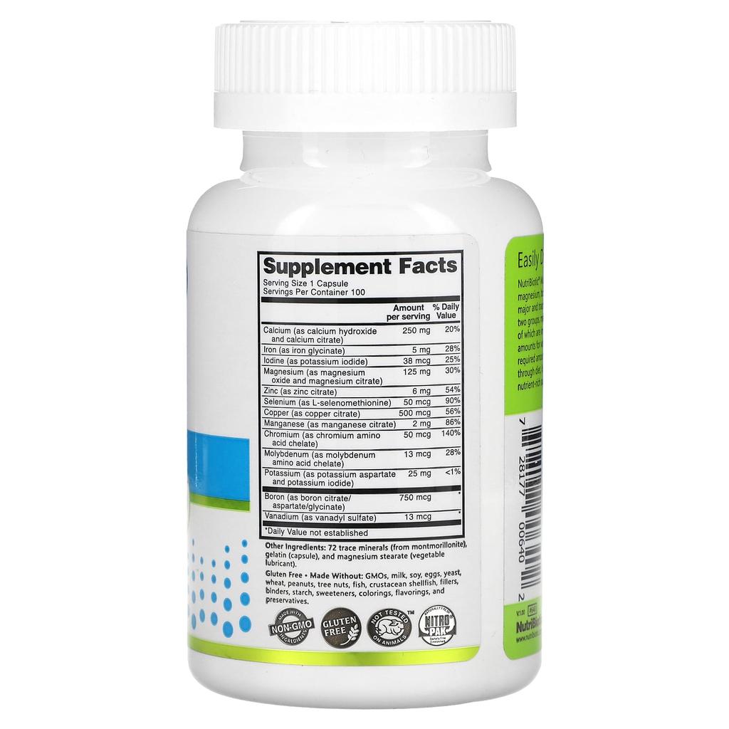 Essential Multi-Mineral Gluten Free Capsules 100