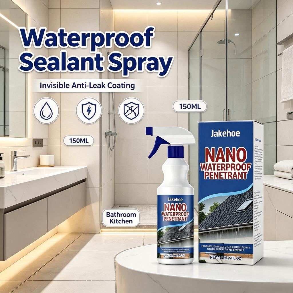Nano Waterproof Penetration Spray Invisible Sealant Anti‑Leak Permeable Repair Coating Crack Repair Leakproof Sealant Spray 150g