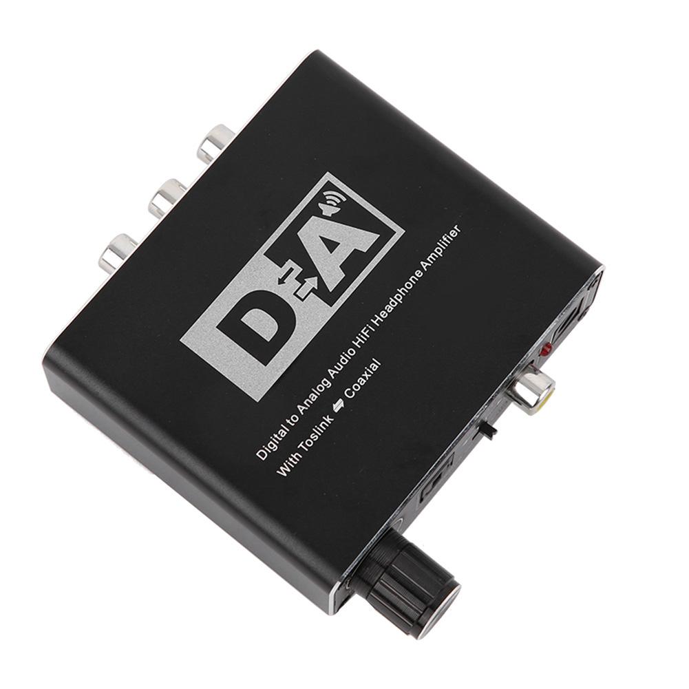 Portable Audio Converter Digital Coaxial Optical Fiber to Analog R/L Signal Converter 3.5mm Jack