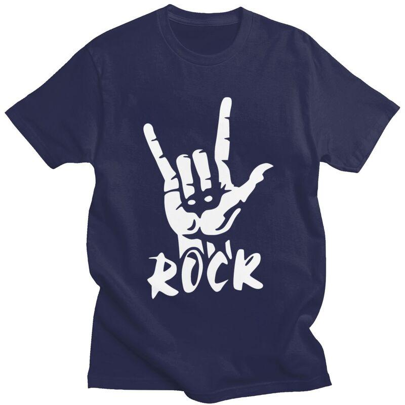 Custom Heavy Metal Rock Music T Shirts for Men 100 Cotton Tee Tops Tshirt Fashion Tshirt Clothes