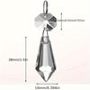 10/20pcs Sparkling Crystal Ice Cone Prism Pendants, 38mm - Ideal for DIY Chandelier & Curtain Accents, Glass Material, Perfect for Wedding Decorations