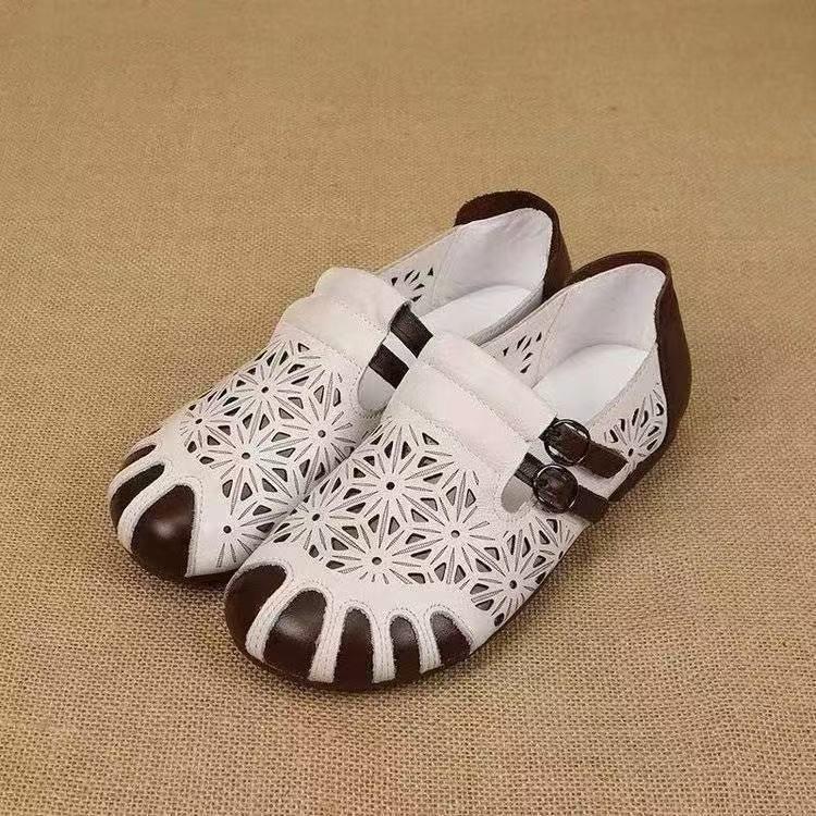Spring and Autumn New Soft-soled Beef Tendon Sole Single Shoes Women's Flat Bottom Shallow Mouth