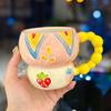Creative Gourd Shape Cup Niche Design Sense Ceramic Mug Home Breakfast Milk Oat Cup Souvenir