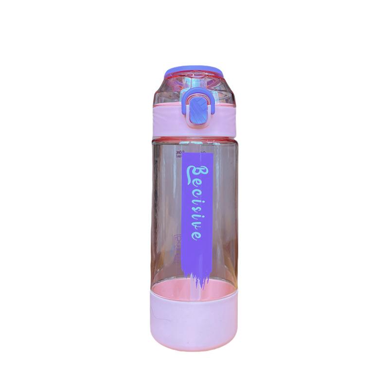 Water bottle summer new high value water cup male and female students food grade straw cup go out sports simple portable water cup
