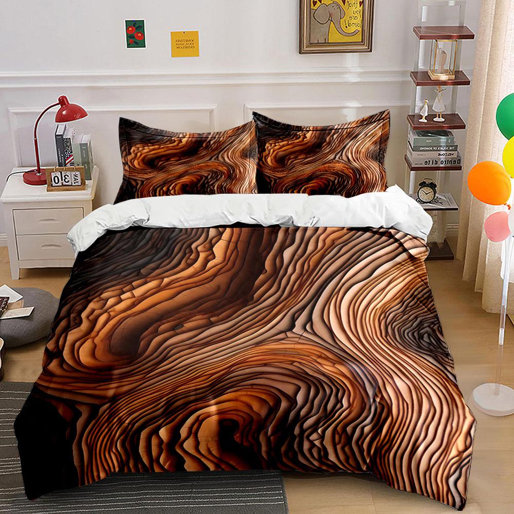 

Woodgrain swirl pattern. Bedding sets Duvet cover sets Duvet covers Pillowcases(1 * Duvet Cover 2 * Pillowcases, without duvet insert) 135x200cm