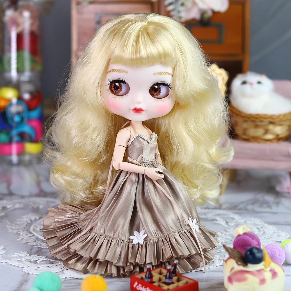 ICY DBS Blyth Doll Dress 1/6 Bjd Premium Evening Dress Minimalist Clothing Anime Girl Toy Gift SD