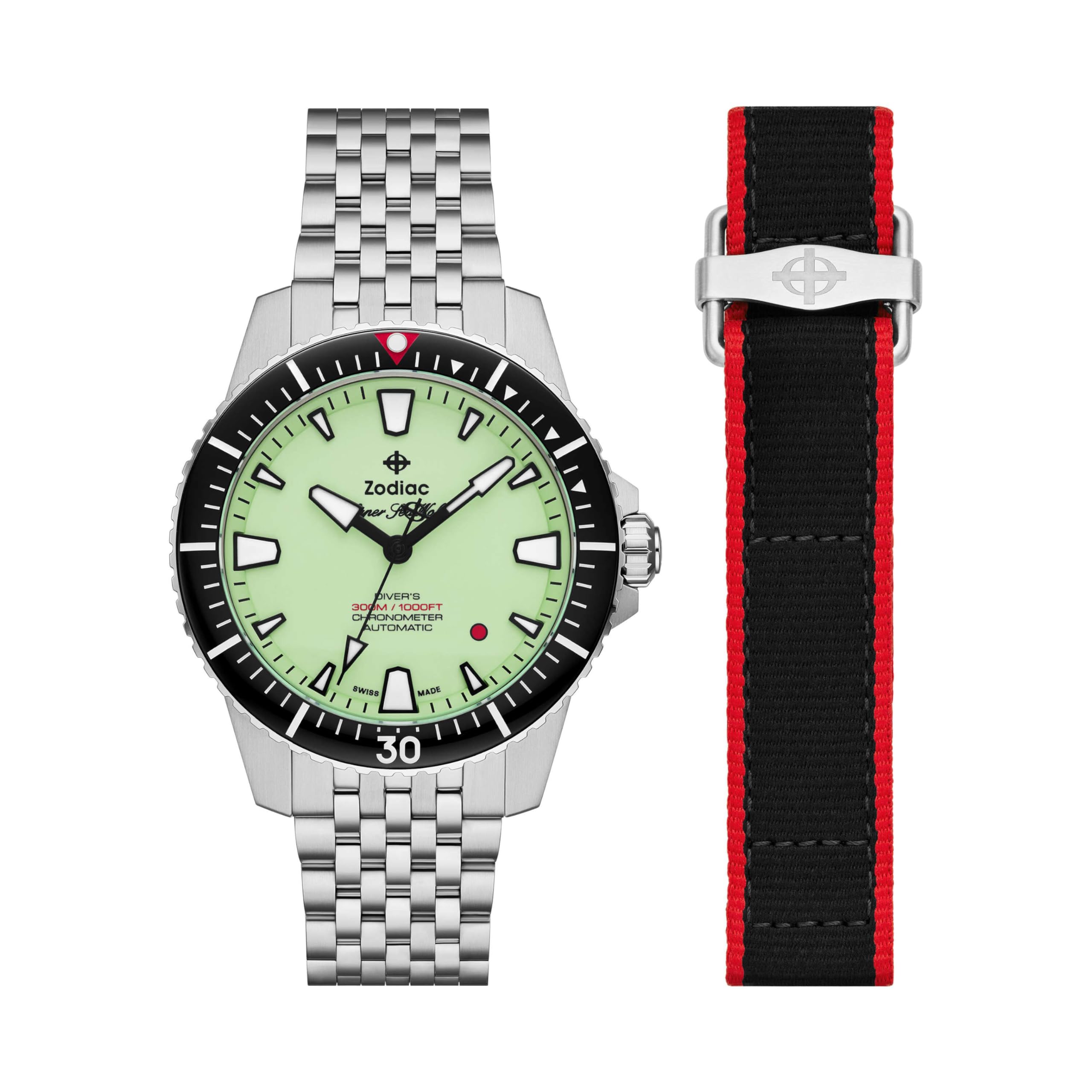 

Zodiac ZO3559 Silver Watch Pro-Diver Men s