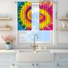 2pcs Vortex Color Printed Curtain for Home Decor - Rod Pocket Window Treatment for Bedroom,Office,Kitchen,Living Room,and Study