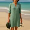 A Casual And Loose V-neck Elegant Dress For Women