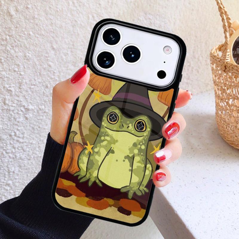 Witch Frog Phone Case For iPhone 17 Air 16 15 14 13 12 11 Pro Max Plus