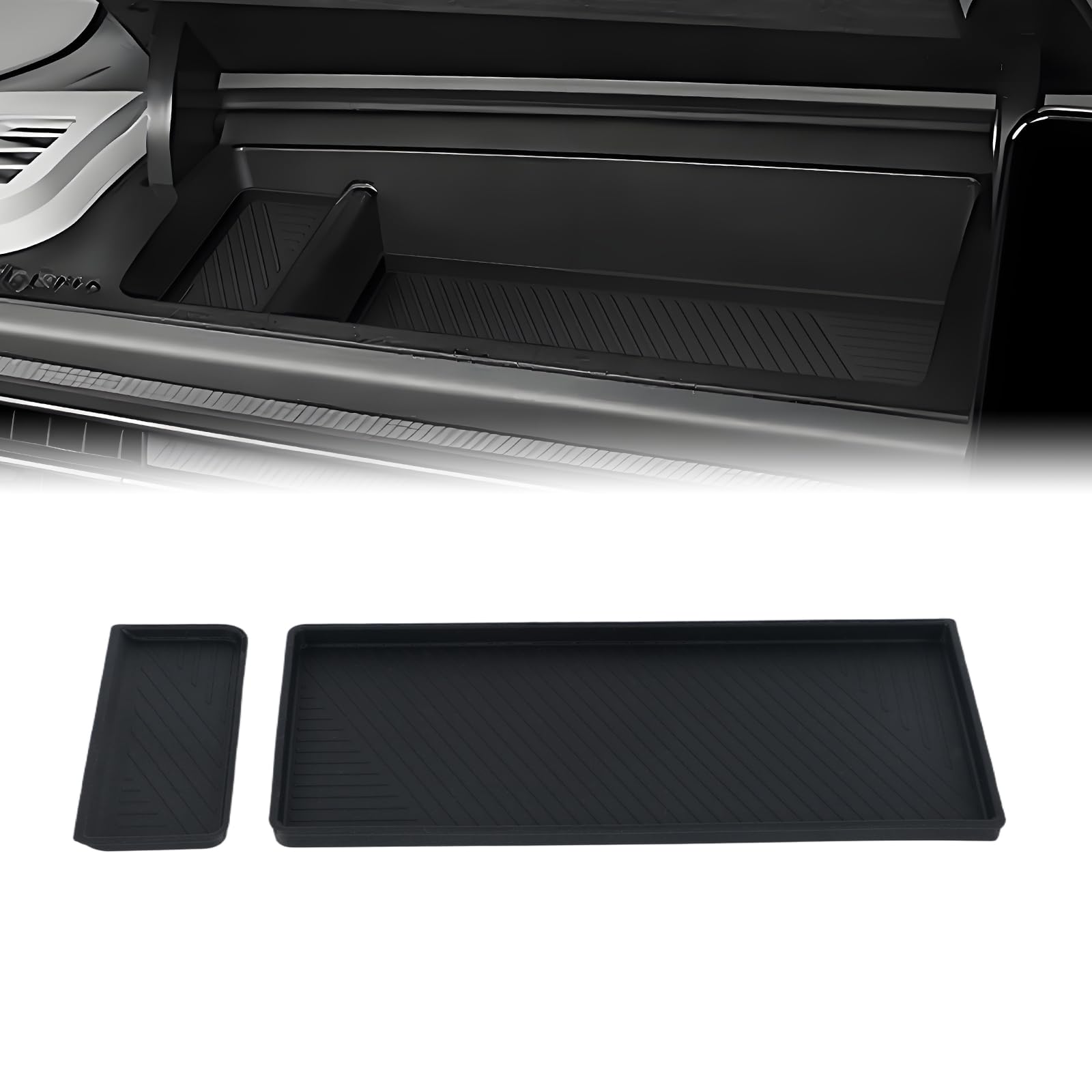 

Набор лотков для хранения в верхний ящик пассажирского сиденья UmeMart для Nissan Serena C28 и резиновые коврики для защиты салона со всеми комплектациями C28 LUXION (Набор из 2 предметов)