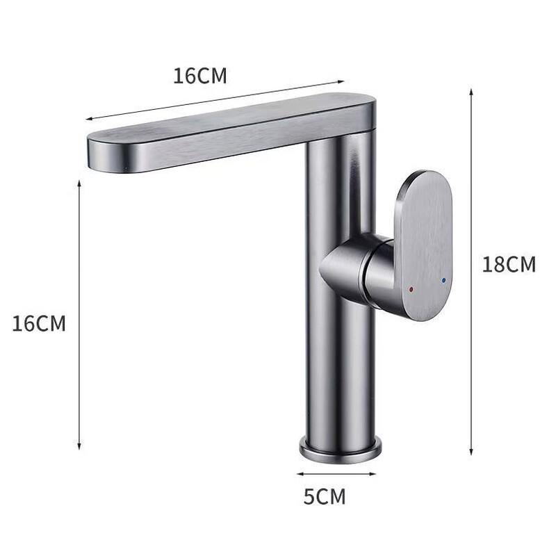 MDNG Space Aluminum Gunmetal Rotatable Faucet