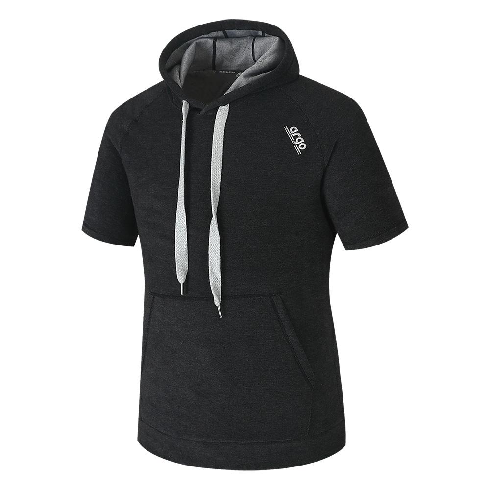 ARGO Terry Hooded Beachwear Top Charcoal
