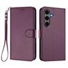 For Samsung Galaxy S24+/Galaxy S25+ Leather Case Wallet Stand Phone Cover with Wrist Strap
