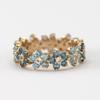 Florales Rundes Ring-Set, Elegante Stilvolle Stapelbare Ringe für Damen, Weihnachts-Geburtstagsgeschenk für Besondere Anlässe