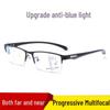 New TR90 Multifocal Progressive Sports-Style HD Reading Glasses, Anti-Blue Light, Suitable for Near and Distance Viewing