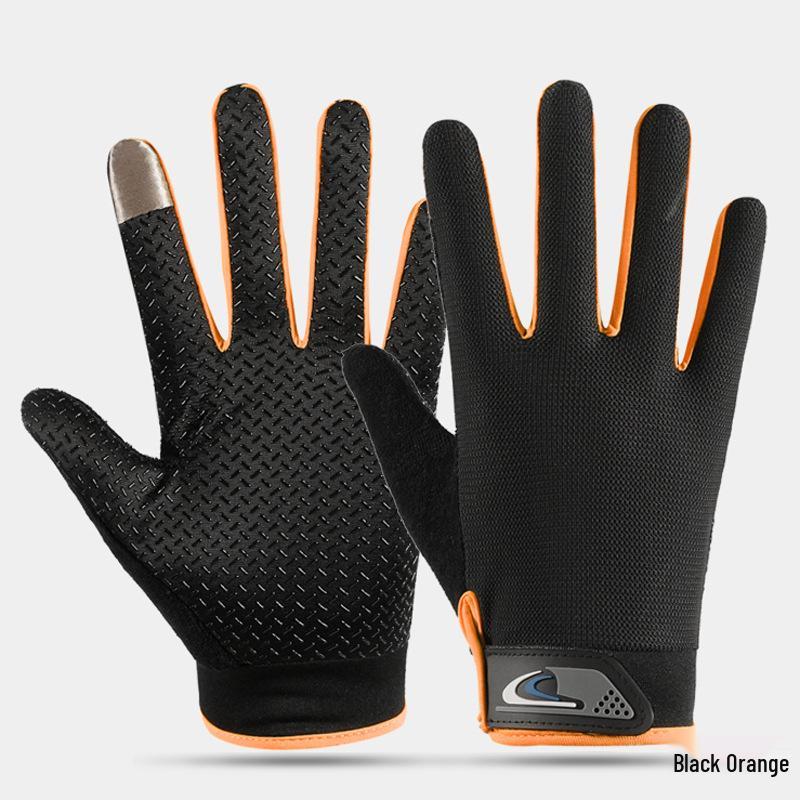 Unisex Thin Breathable Non-Slip Cycling, Fishing, and Fitness Gloves with Sunscreen Protection